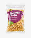 Plastic Bag With Chifferini Pasta Mockup