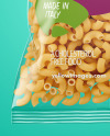 Plastic Bag With Chifferini Pasta Mockup