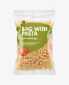 Matte Plastic Bag With Chifferini Pasta Mockup