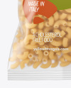 Matte Plastic Bag With Chifferini Pasta Mockup