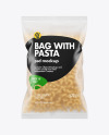 Frosted Plastic Bag With Chifferini Pasta Mockup