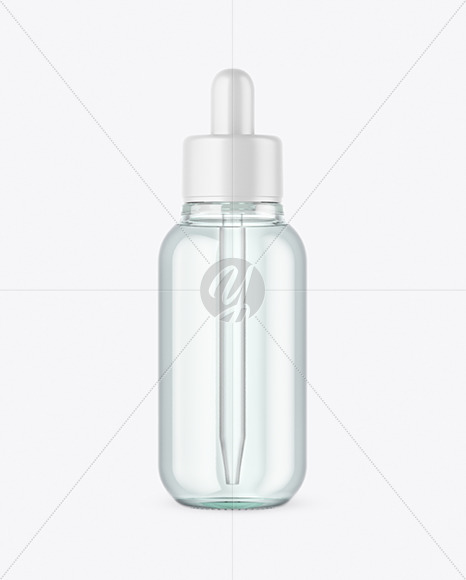 Clear Glass Dropper Bottle Mockup