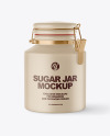 Matte Sugar Jar Mockup