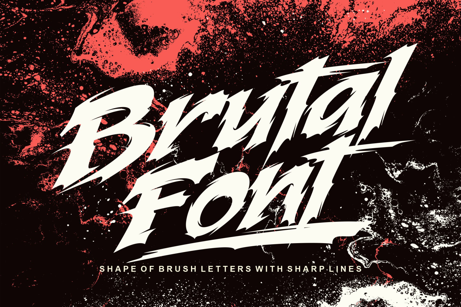 Brutal font