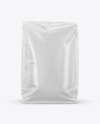 Glossy Food Bag Mockup - Front View