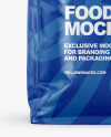 Glossy Food Bag Mockup - Front View