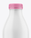 Matte Plastic Bottle Mockup - Front View