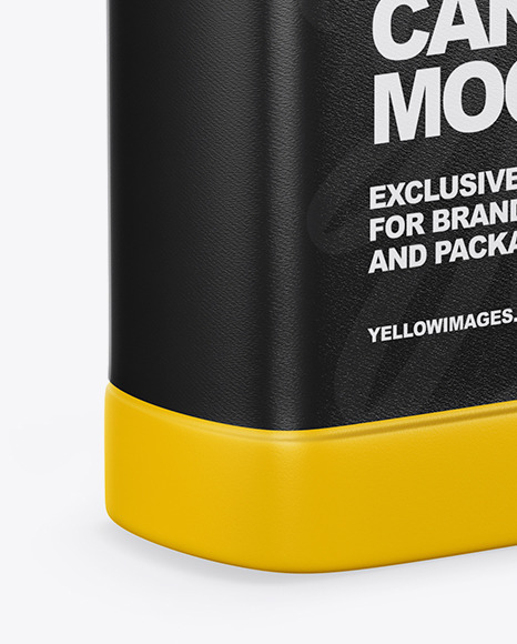 Textured Plastic Jerry Can Mockup