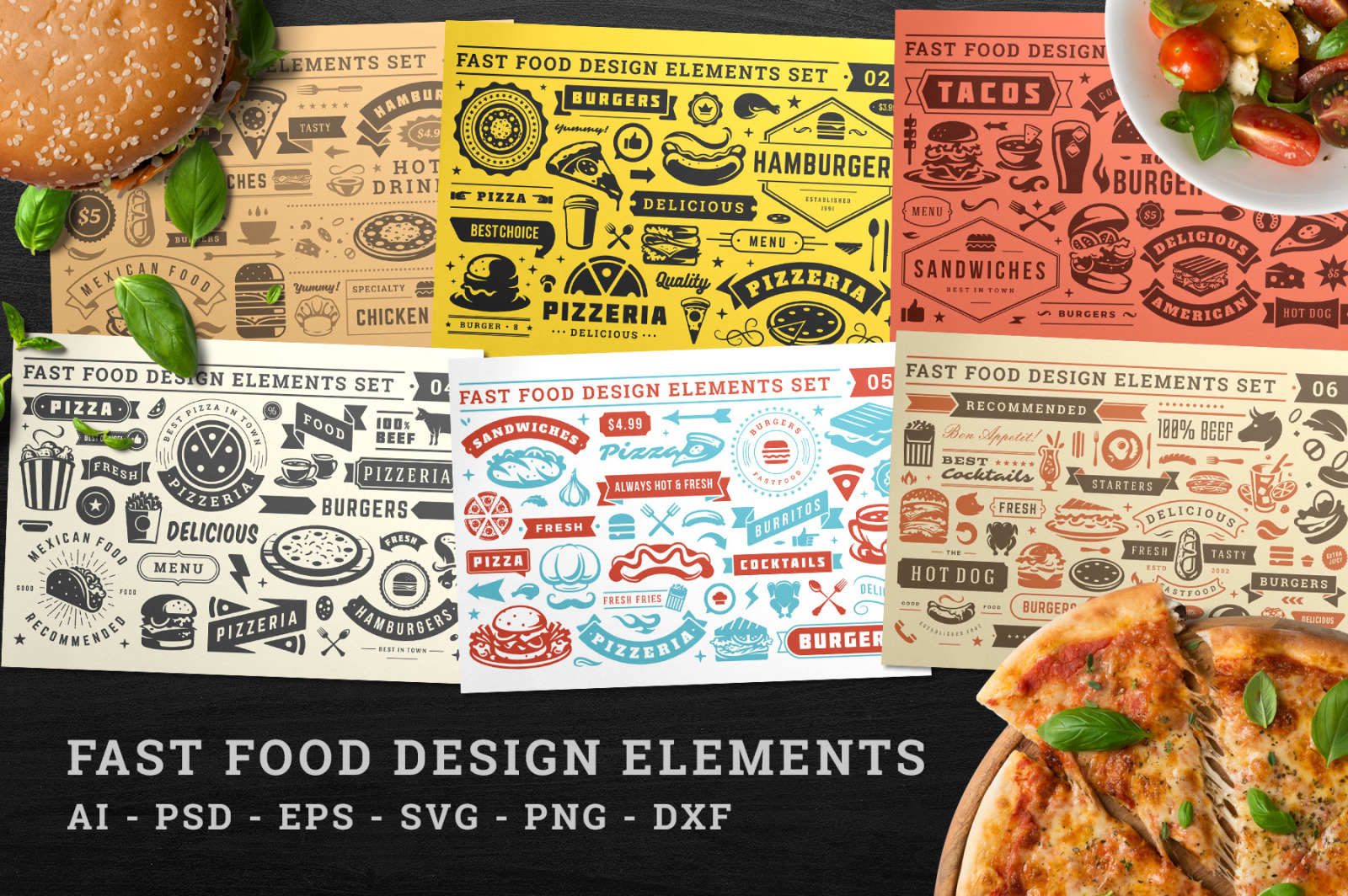 Fast Food Design Elements Fast Food Design Elements
