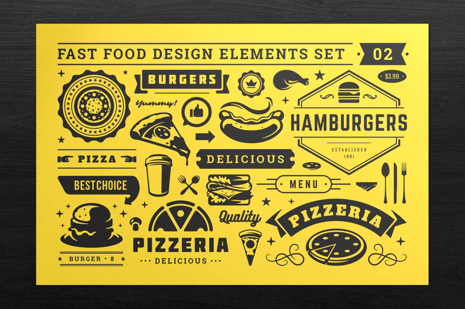 Fast Food Design Elements Fast Food Design Elements