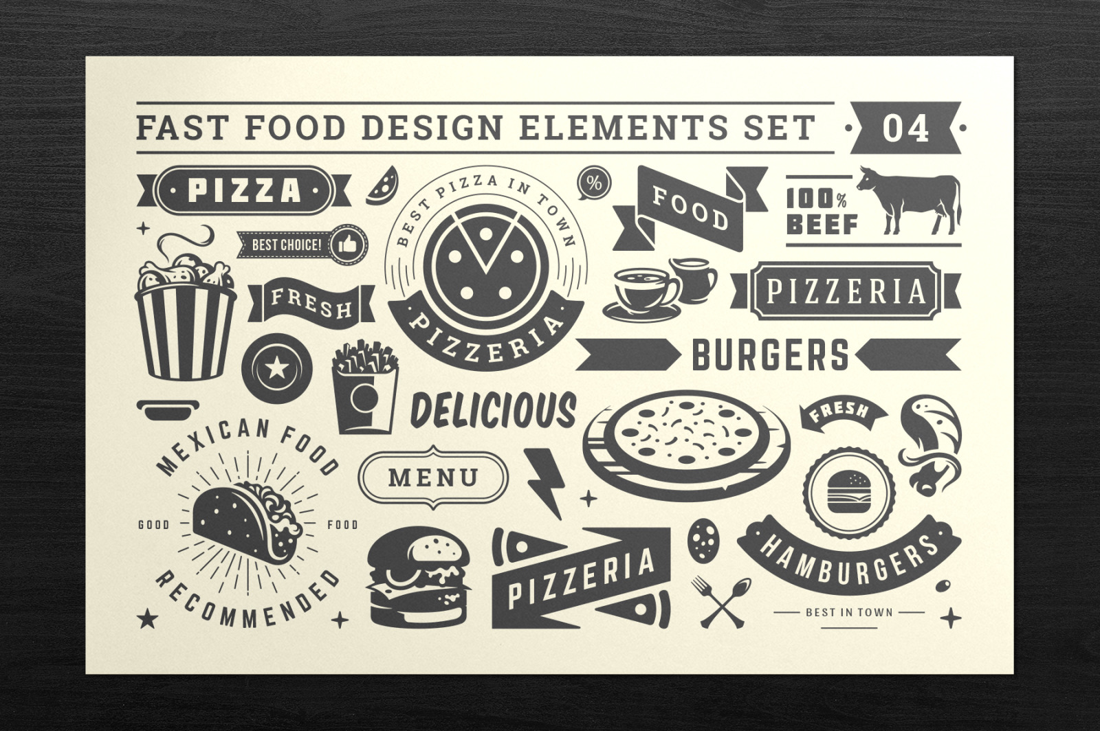 Fast Food Design Elements