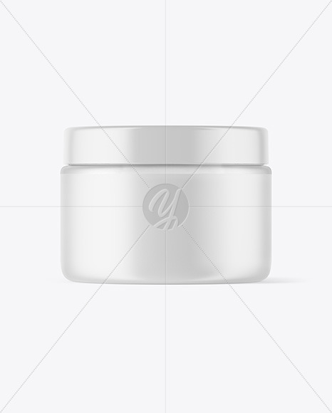 Frosted Plastic Jar Mockup