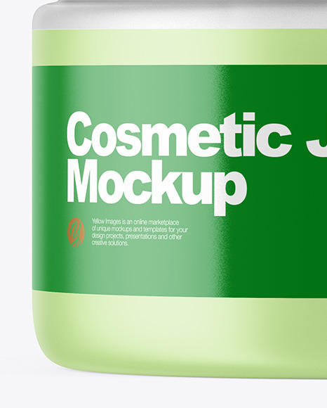 Frosted Plastic Jar Mockup