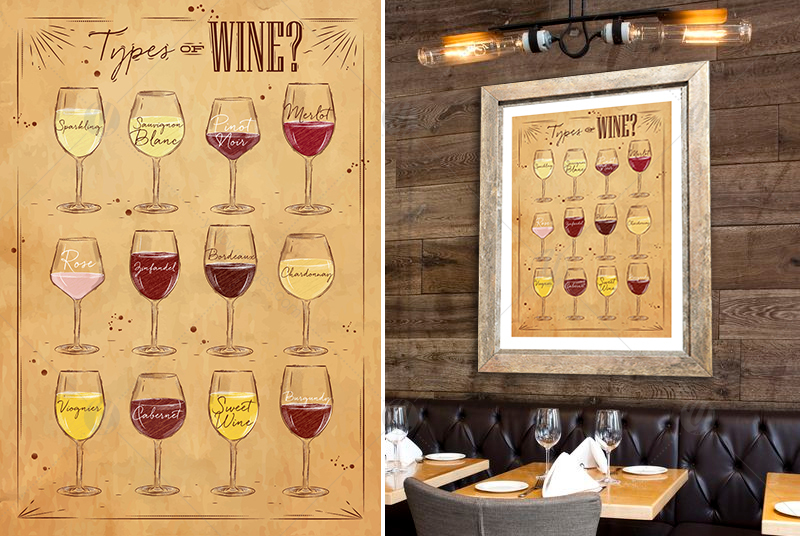 Set Poster Wine Set Poster Wine