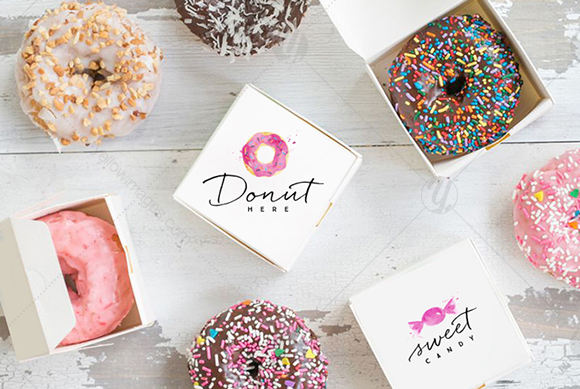 Food Watercolor Logos Food Watercolor Logos