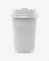 Glossy Coffee Cup Mockup - Front View