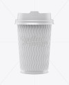 Glossy Coffee Cup Mockup - Front View