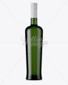 Green Glass Liquor Bottle Mockup