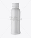 Matte Bottle With Drink Mockup - Front View