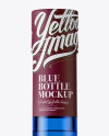 Blue Glass Liquor Bottle Mockup