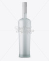 Frosted Glass Bottle With Vodka Mockup