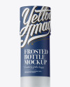 Frosted Glass Bottle With Vodka Mockup