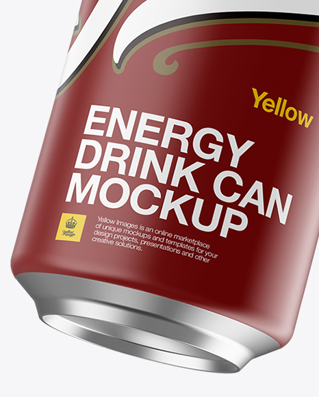 500ml Matte Aluminium Can Mockup