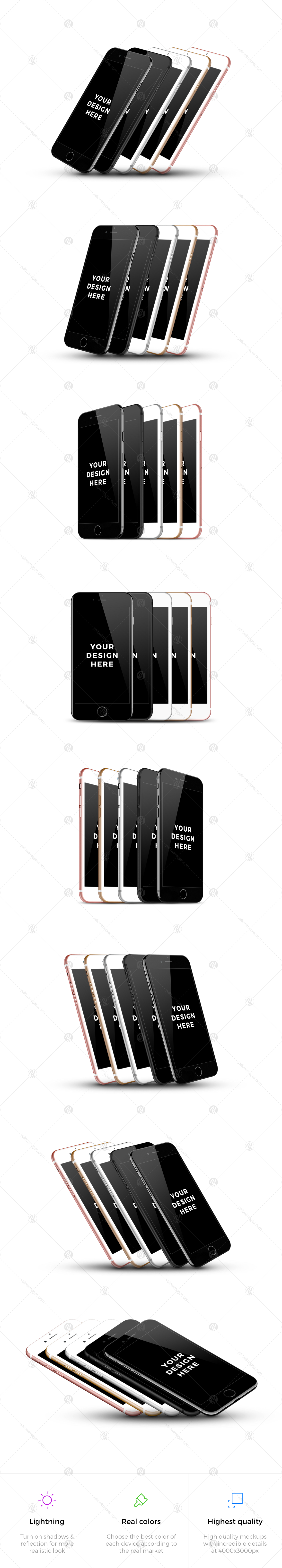 40x iPhone 7 Mockups 40x iPhone 7 Mockups