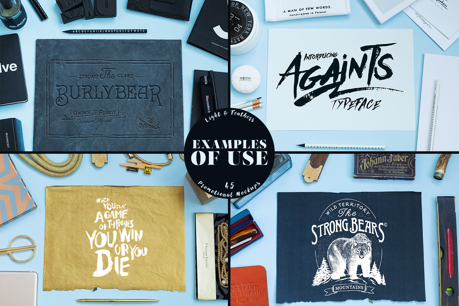Light & Feathers - Promotional Mockups Light & Feathers - Promotional Mockups