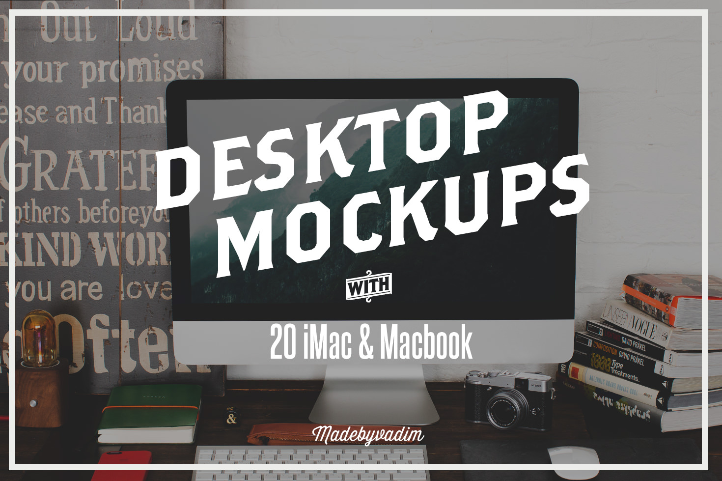 20 iMac &amp; Macbook screen mockups