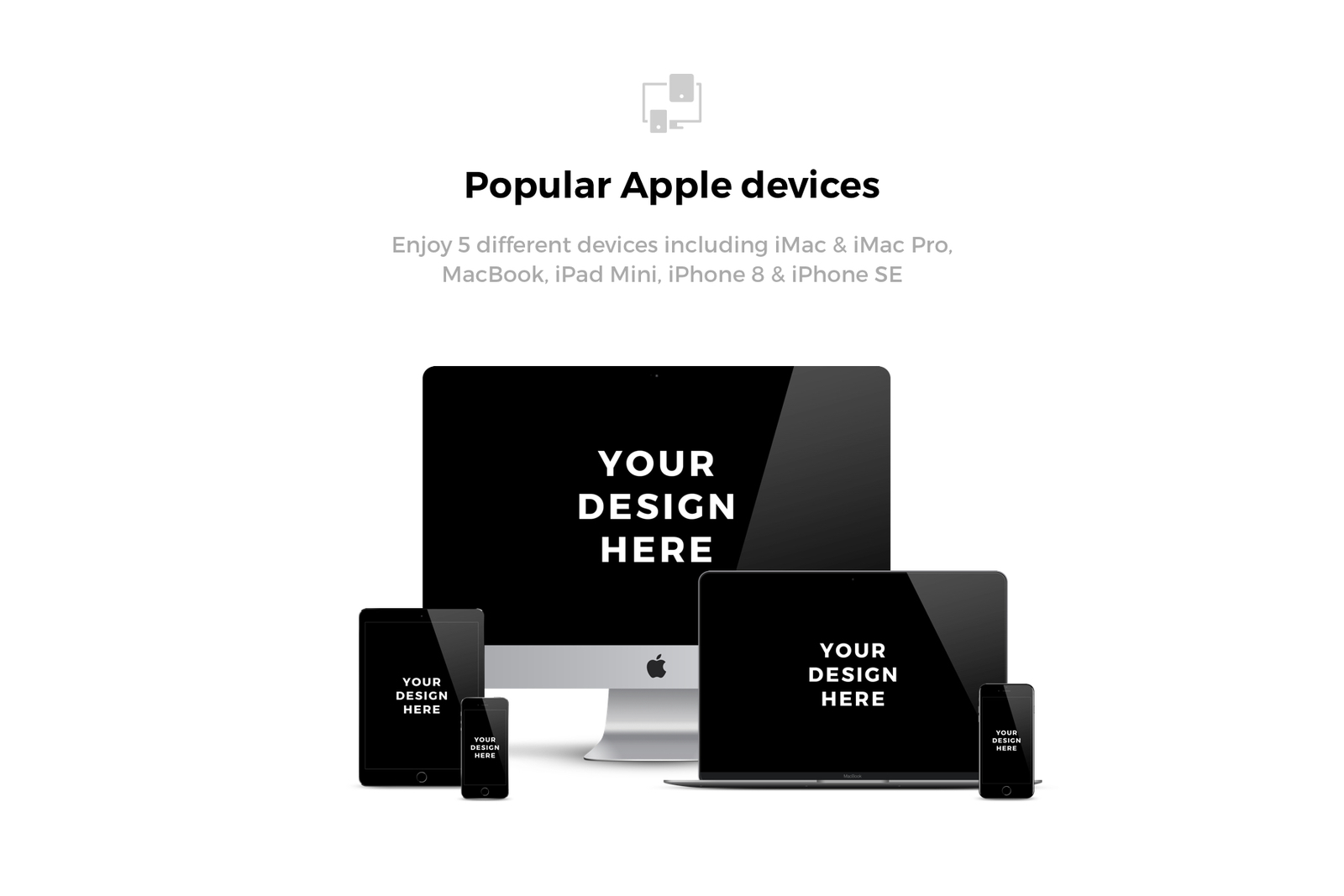 230x Apple Mockups Bundle 230x Apple Mockups Bundle