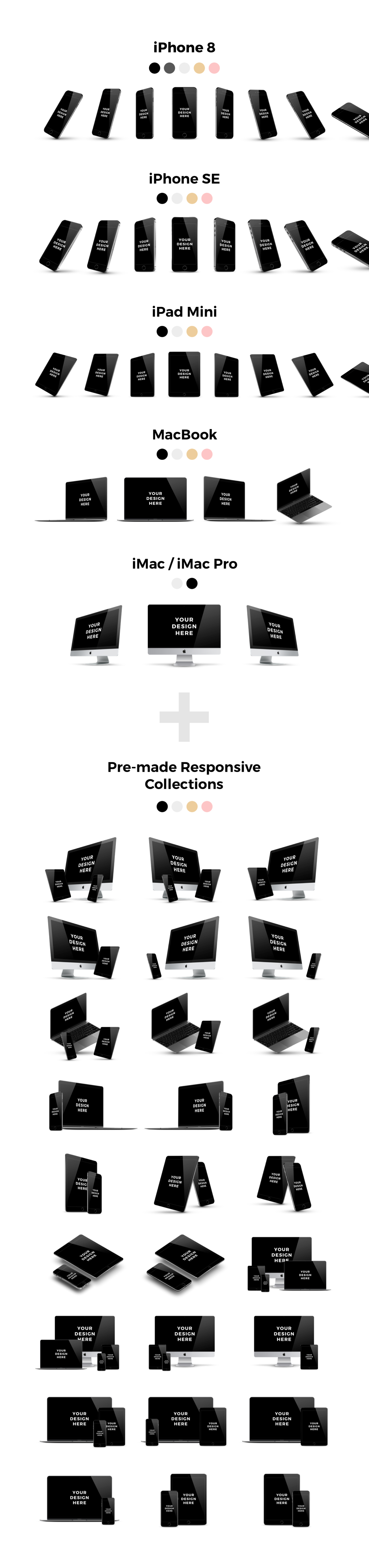 230x Apple Mockups Bundle 230x Apple Mockups Bundle