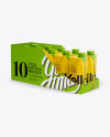 10 Drink Carton Boxes in Shelf-ready Package (Full - Opened) - Halfside View