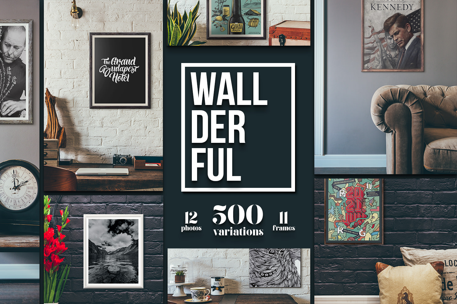 &#034;Wallderful&#034; - Frames Mockups