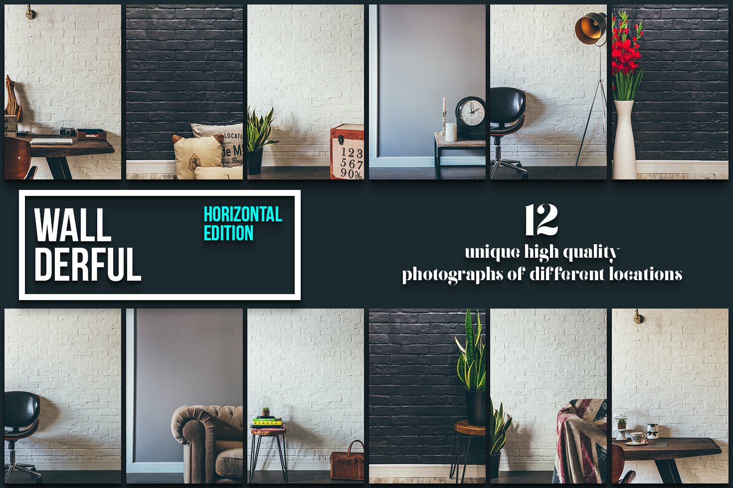 "Wallderful" - Horizontal Mockups "Wallderful" - Horizontal Mockups
