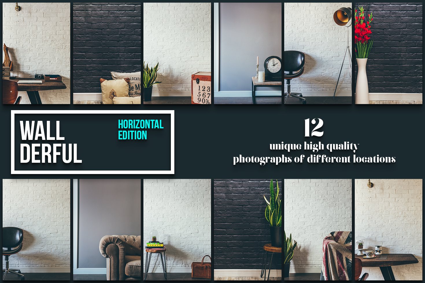 &#034;Wallderful&#034; - Horizontal Mockups