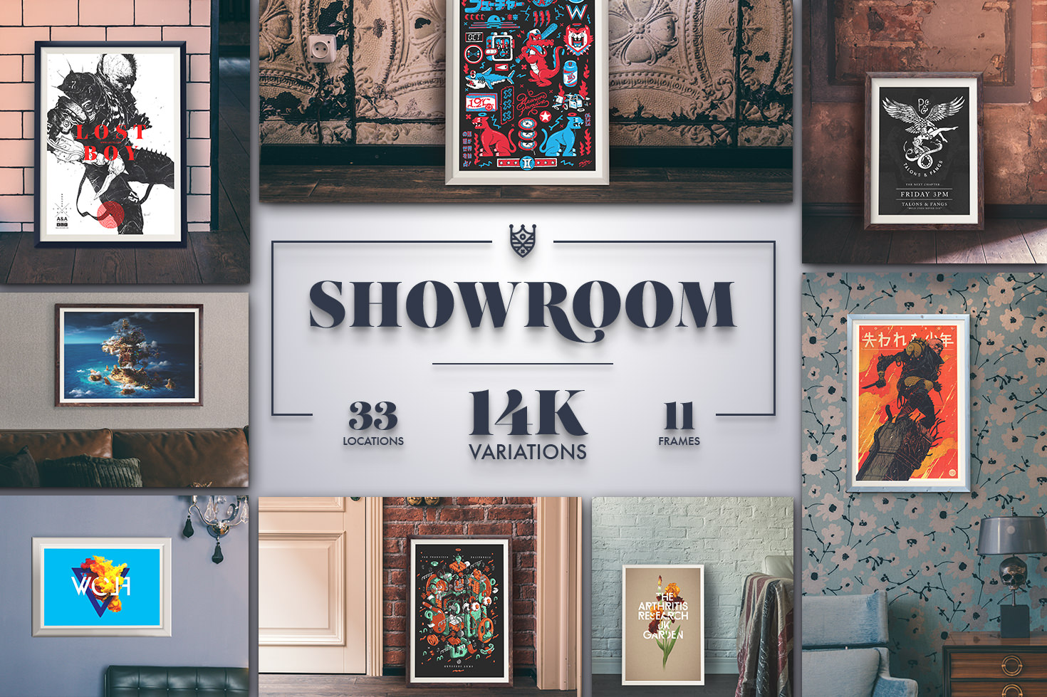 "Showroom" - Frames Mockups "Showroom" - Frames Mockups