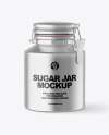 Metallic Sugar Jar Mockup