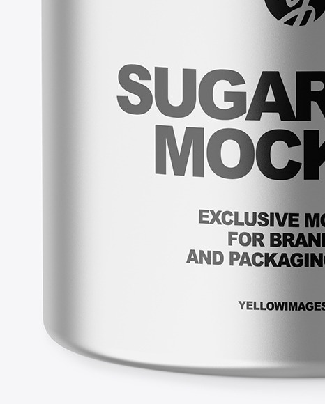 Metallic Sugar Jar Mockup