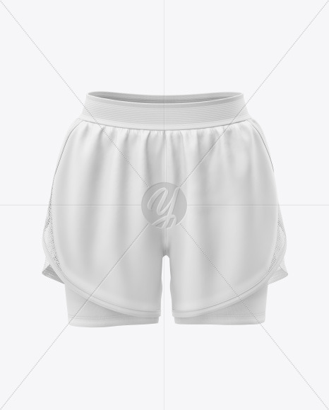 Women's 2 in 1 Shorts Mockup