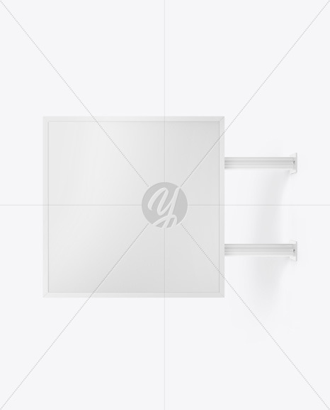 Square Signboard Mockup