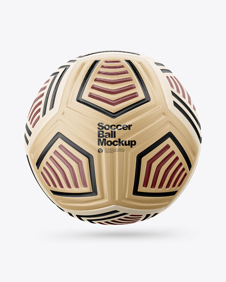 Modern Soccer Ball Mockup - Front View