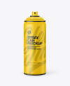 Matte Spray Can Mockup