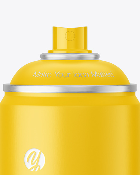 Matte Spray Can Mockup