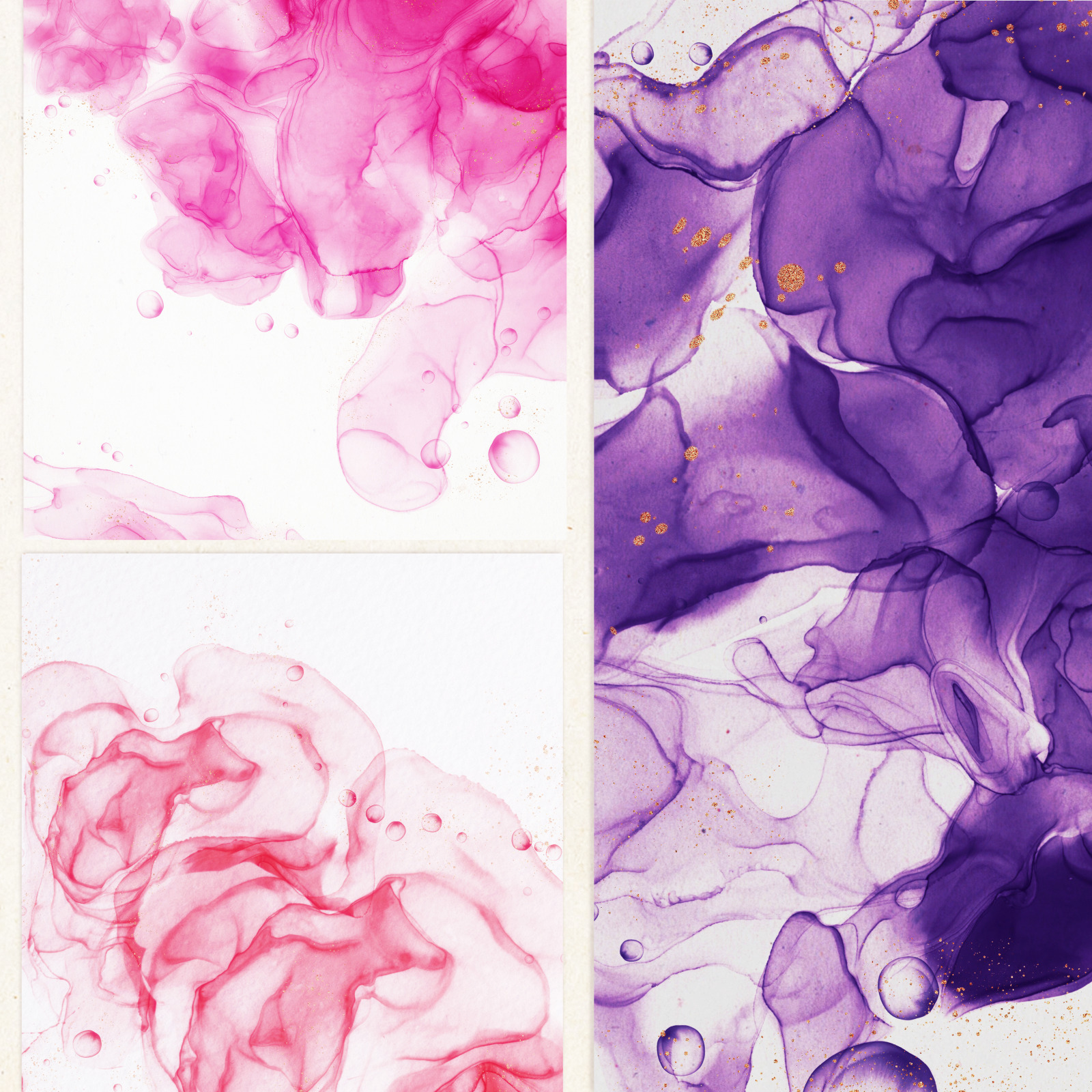 Transparency Alcohol Ink Collection, Fluid Ink Backgrounds