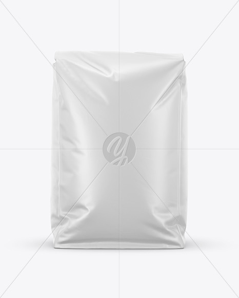 Matte Food Bag Mockup - Front View