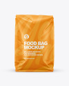 Matte Food Bag Mockup - Front View