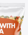 Plastic Bag With Tricolor Chifferini Pasta Mockup