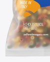 Frosted Plastic Bag With Tricolor Chifferini Pasta Mockup