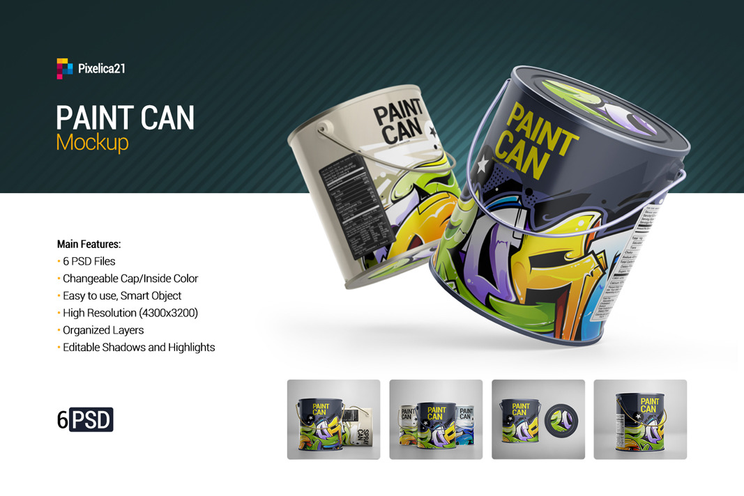 Paint Can Mockup